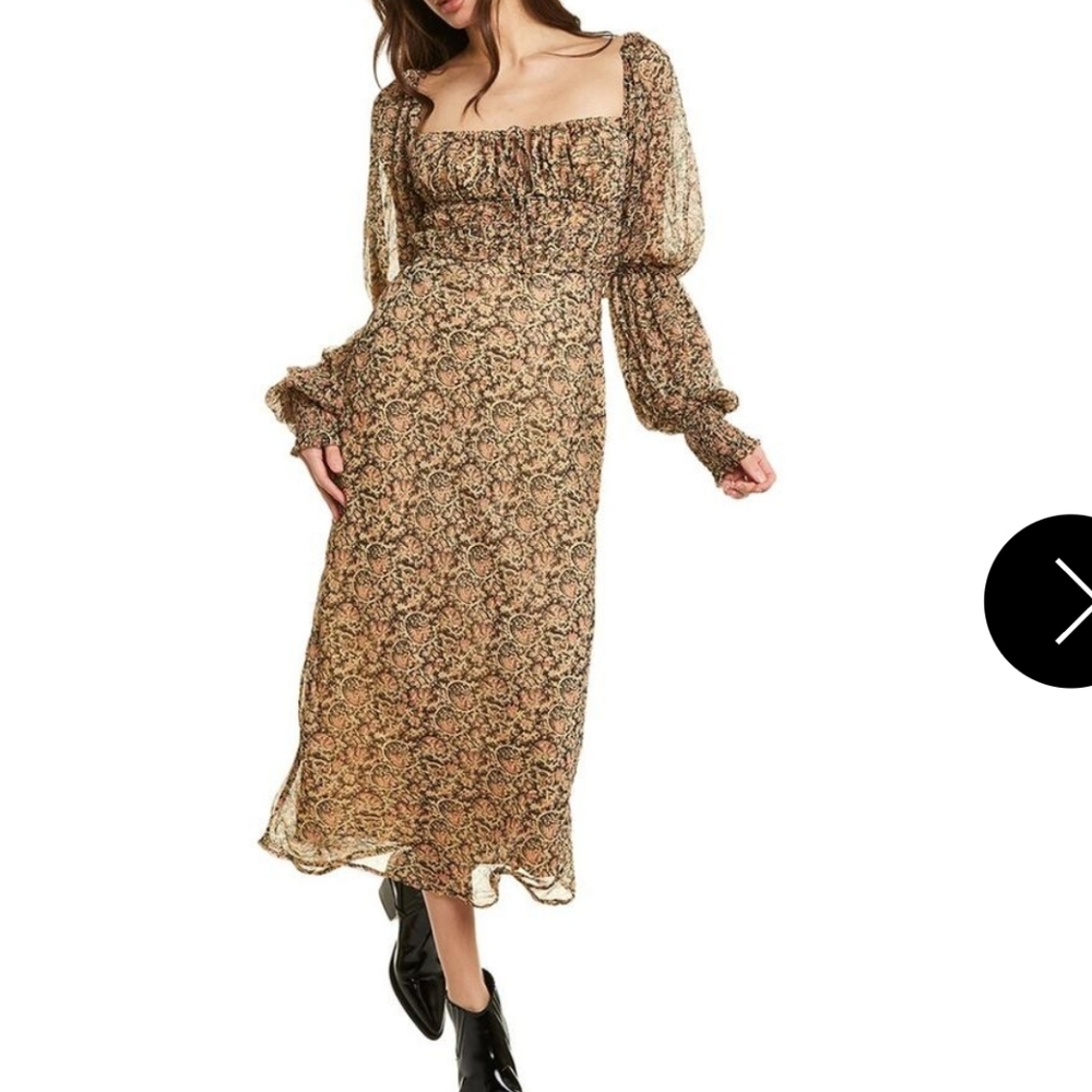 Free People AGlow Midi Dress